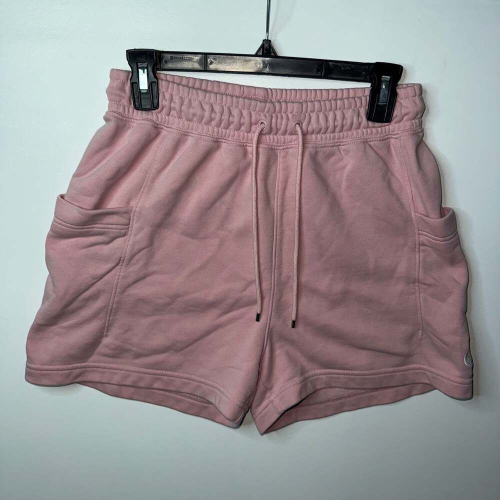 Nike Air Women's Pink Fleece Cargo Sweat Shorts Size Medium